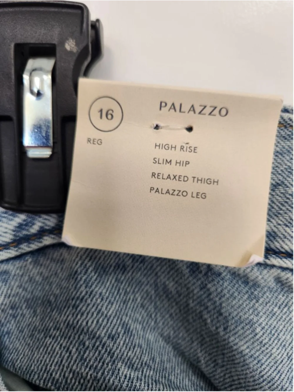 Universal Thread Light Wash Blue Palazzo Jeans Size 16 - Picture 2 of 7